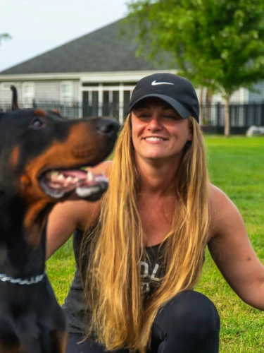 Dog walking in Red Wing Park